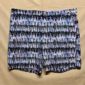 Lilly Pulitzer Men’s Beaumont Shorts in Low Tide Navy Sails and Stripes Size 42